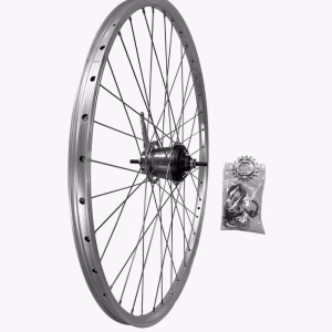 Takapyörä 21-622 hopea 28″ 36R Shimano Nexus 7v jalkaj.