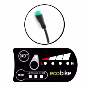ECOBIKE LED-NÄYTTÖ VALOPAINIKKEELLA