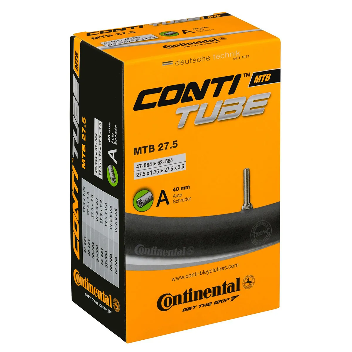 Sisärengas 27.5" CONTINENTAL 47/62-584. autonventtiili 40
