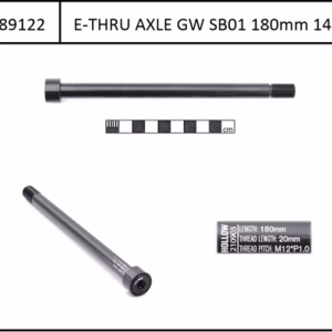 Akseli 12x180mm Maxle, 1.0